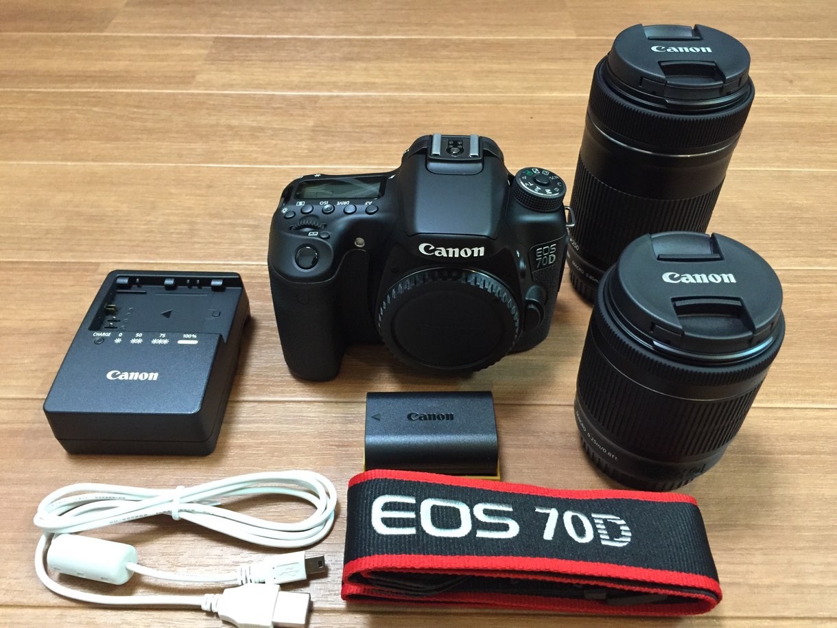 Å] 初の一眼レフ「Canon EOS 70D」ダブルズームキットを購入 