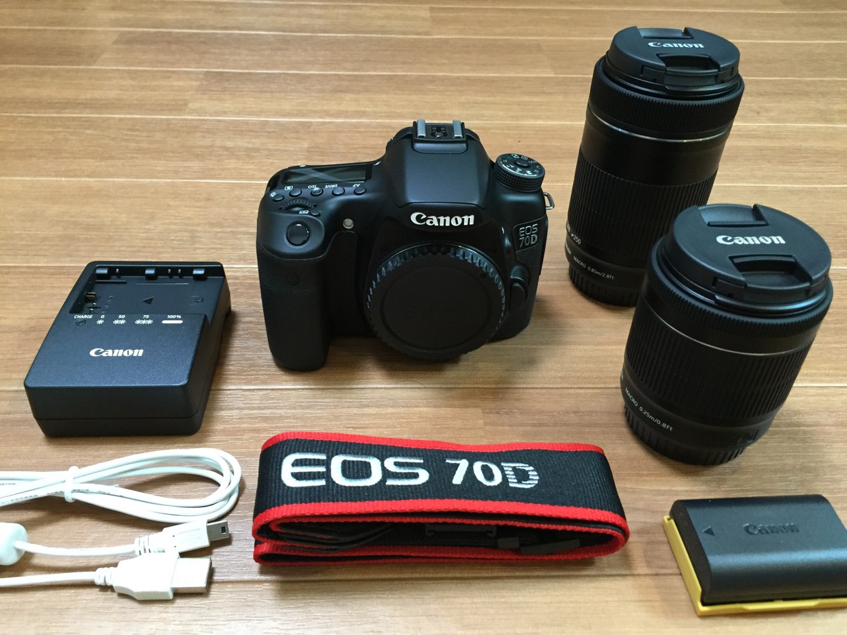 Å] 初の一眼レフ「Canon EOS 70D」ダブルズームキットを購入 ...