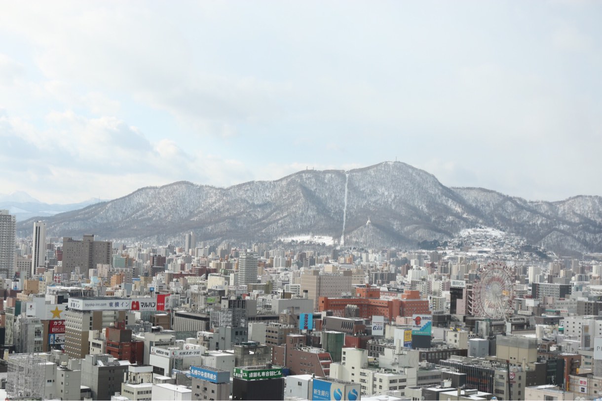 雪景色が美しい札幌の街