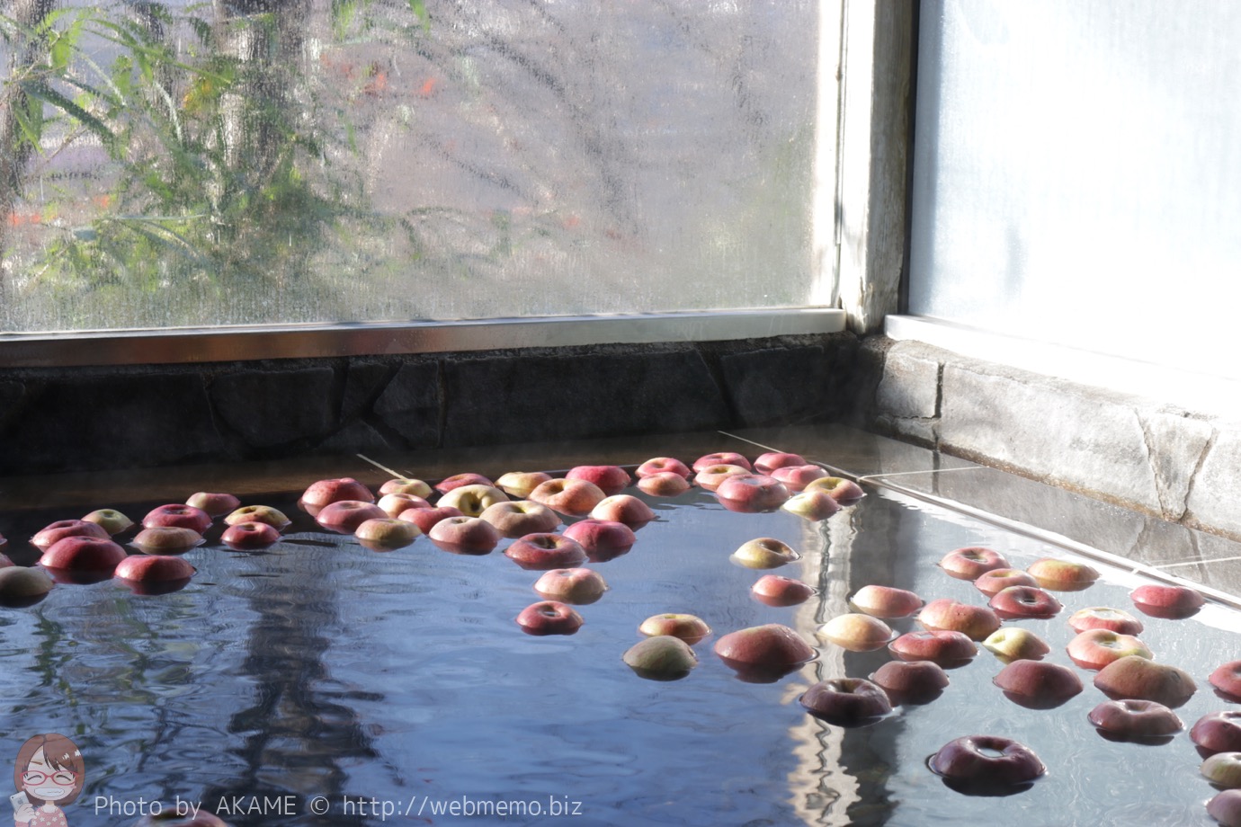 リンゴの温泉