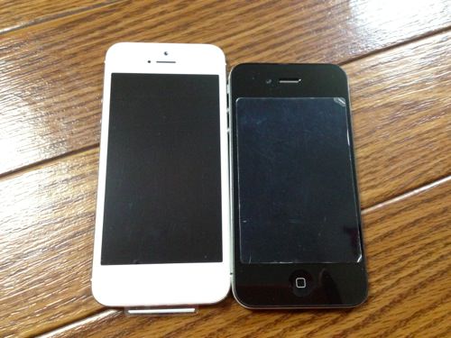 iphone5とiphone4